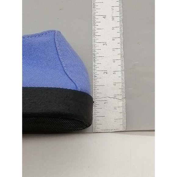 ComfortEase Womens Sandal Purple Cotton Slip On Shoe Stretch Straps Flat Heel 11 - Picture 8 of 12